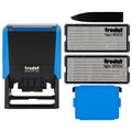 Датер самонаборный, 6 строк+дата, оттиск 60х40 мм, синий, TRODAT 4727, кассы в комплекте, 188617 235551
