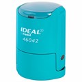 Оснастка для печатей оттиск D=42 мм, синий, TRODAT IDEAL 46042, корпус БИРЮЗОВЫЙ, крышка, подушка,198959 238377