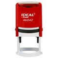 Оснастка для печатей оттиск D=42 мм, синий, TRODAT IDEAL 46042, корпус КРАСНЫЙ, крышка, подушка,125311 238375