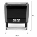 Штамп самонаборный 5-стр, 58х22 мм, синий, TRODAT 4913P4/DB, корпус СЕРЫЙ, КАССЫ В КОМПЛЕКТЕ, 43216 238368