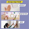 Клейкая двухсторонняя лента 12 мм х 5 м, НА ВСПЕНЕННОЙ ОСНОВЕ, 1 мм, прочная, BRAUBERG, 227269 227269