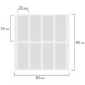 Клеевые полоски двусторонние, 34х15 мм, акриловая основа, 32 шт., BRAUBERG, 608778 608778