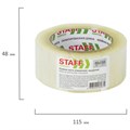 Клейкая лента 48 мм х 150 м упаковочная, прозрачная, толщина 40 микрон, STAFF EVERYDAY, 440160 440160