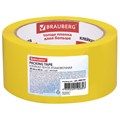 Клейкая лента упаковочная, 48 мм х 66 м, ЖЕЛТАЯ, толщина 45 микрон, BRAUBERG, 440141 440141