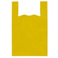 Пакет "майка" КОМПЛЕКТ 100 штук, 38+20х70, ПНД желтый, 25 мкм, LAIMA, 700791 700791