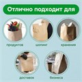 Крафт-пакет бумажный 18х12х29 см, КОМПЛЕКТ 100 шт., плотность 90 г/м2, LAIMA ECO CRAFT, 609683 609683