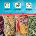 Пакеты для заморозки продуктов, 3 л, КОМПЛЕКТ 100 шт., с замком-застежкой (слайдер), LAIMA 608914