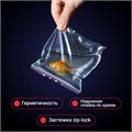 Пакеты с замком ZIP LOCK "зиплок", комплект 100 шт., 60х80 мм, ПВД, толщина 35 микрон, BRAUBERG, 606207 606207