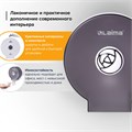 Диспенсер для бытовой туалетной бумаги LAIMA, КРУГЛЫЙ, тонированный серый, 605046 605046