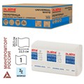 Полотенца бумажные 190 шт., LAIMA (Система H2) UNIVERSAL WHITE, 1-слойные, белые, КОМПЛЕКТ 21 пачка, 22,5х20,5 см, Z-сложения, 112517 112517