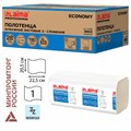 Полотенца бумажные 190 шт., КОМПЛЕКТ 28 пачек, LAIMA ECONOMY (H2), Z-сложение, натуральный цвет, 22,5х20,5 см, 115360 115360