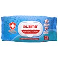 Салфетки влажные 72 шт., АНТИБАКТЕРИАЛЬНЫЕ с пластиковым клапаном, LAIMA "Antibacterial", 129997 129997