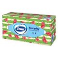 Салфетки косметические 100 штук в картонном боксе, 2-слойные, ZEWA Everyday, 24516, 6286 124758