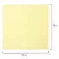 Салфетки бумажные 100 штук, 24х24 см, LAIMA, жёлтые (пастельный цвет), 100% целлюлоза, 126908 126908