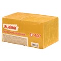 Салфетки бумажные 400 шт., 24х24 см, "Big Pack", жёлтые, 100% целлюлоза, LAIMA, 114726 114726