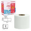 Бумага туалетная 2-х слойная, Mega Pack (32 рулона по 15 метров), LAIMA LUXE, 100% целлюлоза, 115398, 5087443 115398