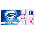 Бумага туалетная 3-х слойная 8 рулонов (8х18 м), белая, ZEWA Deluxe, 536600 114715