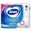 Бумага туалетная 3-х слойная, 4 рулона (4х18 м), белая, ZEWA Deluxe, 3228 126248