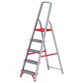 Стремянка алюминиевая 5 ШИРОКИХ СТУПЕНЕЙ 13 см, площадка 1,1 м, нагрузка 225 кг, вес 6 кг, НОВАЯ ВЫСОТА, 3117105, 5110105/3117105 604886