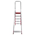 Стремянка алюминиевая 5 ШИРОКИХ СТУПЕНЕЙ 13 см, площадка 1,1 м, нагрузка 225 кг, вес 6 кг, НОВАЯ ВЫСОТА, 3117105, 5110105/3117105 604886