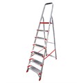 Стремянка алюминиевая 7 ШИРОКИХ СТУПЕНЕЙ 13 см, площадка 1,5 м, нагрузка 225 кг, вес 8 кг, НОВАЯ ВЫСОТА, 3117107, 5110107/3117107 604887