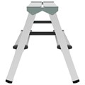 Стремянка алюминиевая двухсторонняя 2х2 ступени, высота площадки 0,43 м, до 150 кг, вес 1,8 кг, НОВАЯ ВЫСОТА, 1120202 609082