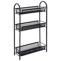Этажерка "Ладья-13" офисно-бытовая 3 яруса, металл, черная, 43х17х75,5 см, Э 399 Ч 609165