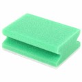 Губка бытовая MEGA, 48х120х86 мм, поролон/абразив, профильная, кафель/уборка/посуда, LAIMA, К1013, 601556 601556