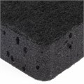 Губки для посуды BIG BLACK 95х70х35 мм КОМПЛЕКТ 10 шт., КРУПНОПОРИСТЫЙ поролон/абразив LAIMA, 608650 608650