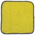Салфетка из МИКРОФИБРЫ универсальная ДВУСТОРОННЯЯ 35х35 см, желтая/серая, 500 г/м2, LAIMA, 604686 604686