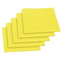 Салфетки ВИСКОЗНЫЕ универсальные MEGA, 30х38 см, КОМПЛЕКТ 5 шт., 90 г/м2, желтые, LAIMA, К4083, 601562 601562