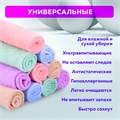 Салфетки из МИКРОФИБРЫ ПЛЮШЕВОЙ 30х30 см, КОМПЛЕКТ 10 шт., PASTEL, ассорти, 250 г/м2, LAIMA HOME, 608445 608445