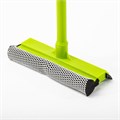 Окномойка ЛЮБАША, пластиковая ручка 40 см, рабочая часть 20 см (стяжка, губка, ручка), 603614 603614