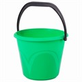 Ведро 6 л, без крышки, пластиковое, пищевое, с глянцевым узором, цвет зеленый, мерная шкала, LAIMA, 603891 603891