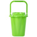 Ведро 9,5 л для уборки КОМПЛЕКТ с ОТЖИМОМ (сетчатый) пластик, для веревочных и ленточных МОПов, IDEA, М 2421 602545