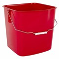 Ведро УНИВЕРСАЛЬНОЕ 25 л, КРАСНОЕ, подходит для уборочных тележек, уборки, хранения, пластик, 609755, 25EC/5 609755