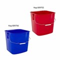 Ведро УНИВЕРСАЛЬНОЕ 25 л, СИНЕЕ, подходит для уборочных тележек, уборки, хранения, пластик, 609756, 25EC/6 609756