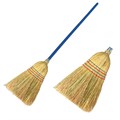 Веник-метла сорго LAIMA 1, натуральный, прошивной, с деревянным черенком 95 см, средний, 360х280 мм, 601336 601336