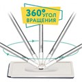 Комплект для уборки: швабра, ведро 8 л/7 л двухкамерное с отжимом, насадка, LIGHT MOP, MILEY, 901-618 607750