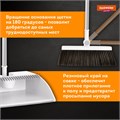 Совок для мусора + щетка-телескоп, рукоятка 63-108 см, с магнитным креплением, бело-серый, DASWERK, 608950 608950