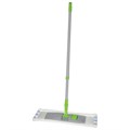 Швабра с флаундером 40 см, телескопический черенок 120 см, резьба 1,6 см, микрофибра/абразив (тип К), ЛЮБАША, 605029 605029