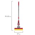 Швабра самоотжимная, роликовый двойной отжим, насадка PVA 27 см, телескопический черенок 125 см, LAIMA, 603597 603597