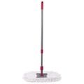 Швабра-рамка для СУХОЙ УБОРКИ, 40 см, телескопический черенок из нержавеющей стали 125 см, МОП хлопок, LAIMA, 603605 603605