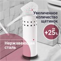 Ерш для унитаза LAIMA, с подставкой, металл, белый, глянцевый, 604962 604962