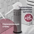 Ерш для унитаза LAIMA, с подставкой, металл, серый, матовый, 604961 604961