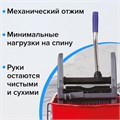 Тележка уборочная BRABIX, 2 съемных ведра 25 л, механический отжим, металлический каркас, 601499 601499