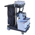 Тележка уборочная VILEDA "ВолеоПро", ведра 2х25 л, 2х6 л, вертикальный отжим, чехол для мусорного мешка на 70 л, 145119 602147