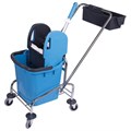 Тележка уборочная, 1 съемное ведро 25 л, механический отжим, корзина, BRABIX, Турция, 607902 607902