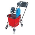 Тележка уборочная, 1 съемное ведро 25 л, механический отжим, корзина, BRABIX, Турция, 607902 607902