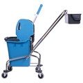 Тележка уборочная, 1 съемное ведро 25 л, механический отжим, корзина, BRABIX, Турция, 607902 607902